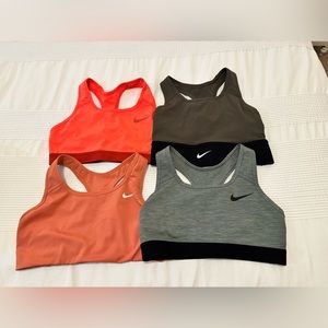 Nike Sport Bras Size Small (Set of 4)
